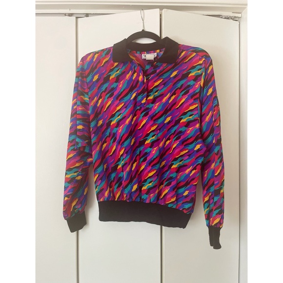 Fun Vintage 80s Top - Picture 1 of 5